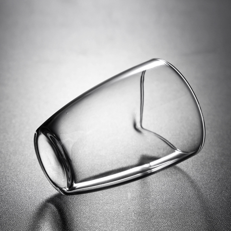 Set de ceai din sticlă borosilicat de înaltă calitate, transparent, rezistent la căldură și frig, pereți groși, stil japonez, pentru uz casnic