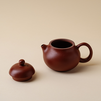 Yishu Tea Talk Ceainic din lut mov cu filtru cu bilă, semi-manual, set Kung Fu pentru ceai