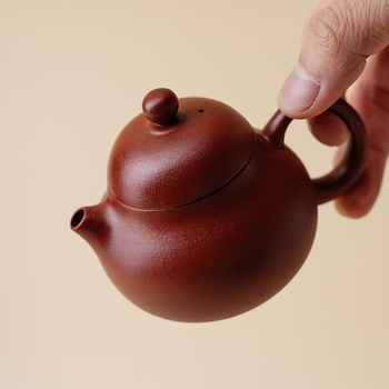 Yishu Tea Talk Ceainic din lut mov cu filtru cu bilă, semi-manual, set Kung Fu pentru ceai