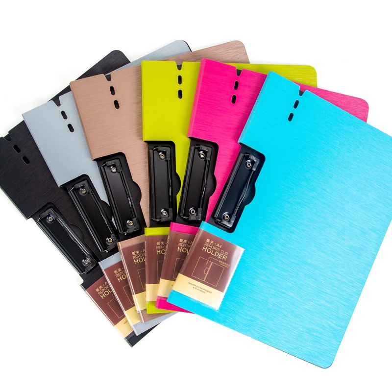 Dosar A4 cu clip din placă spumoasă, clip secretar color, orizontal și vertical, clip pentru foi de teste, suprafață de scriere