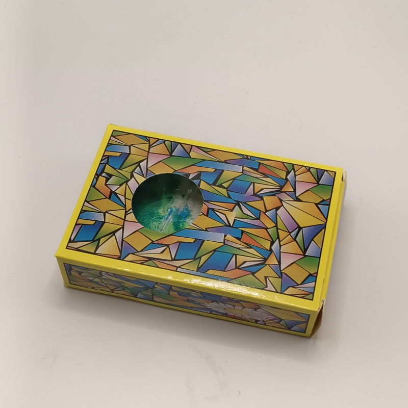 Clepsidră lichidă pătrată, ornamente colorate, decor modern de artă