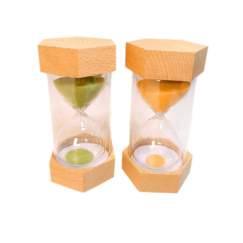 Clepsidră din lemn, 5–30 minute, cadou decorativ pentru casă, lucrat manual