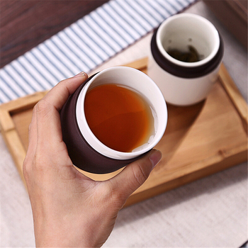 Set Gongfu portabil pentru călătorii – ceașcă mini din bone china pentru 1-2 persoane