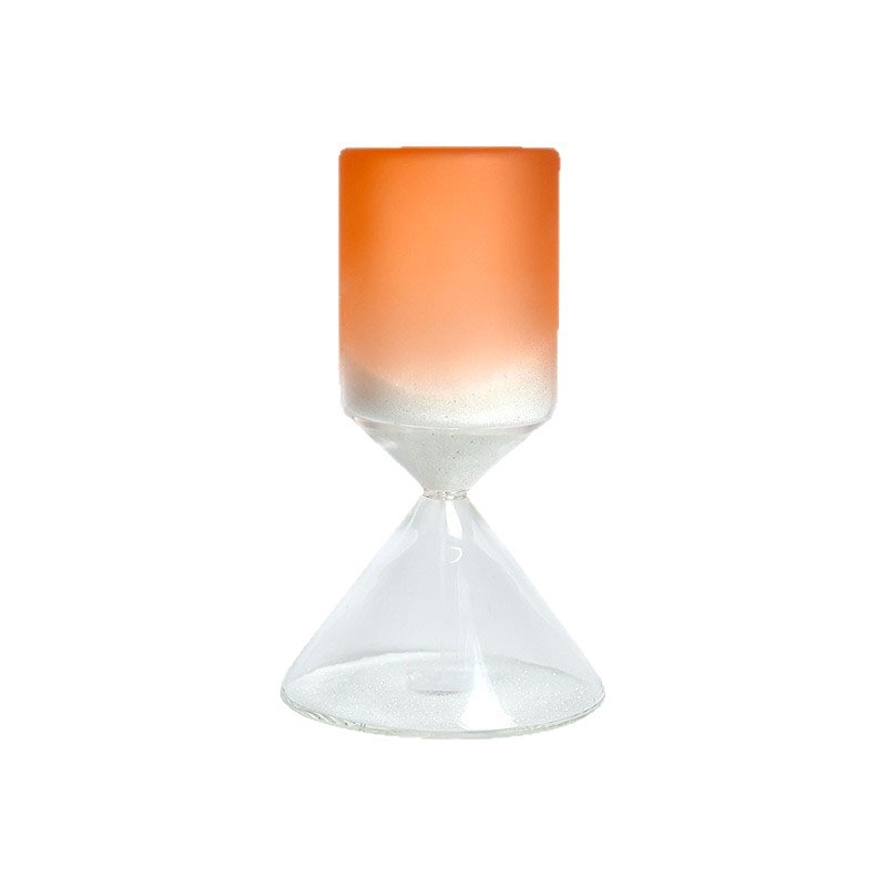 Clepsidră din sticlă triunghiulară colorată cu gradient, ornament decorativ pentru casă, cronometru cu nisip curgător, cadou de absolvire