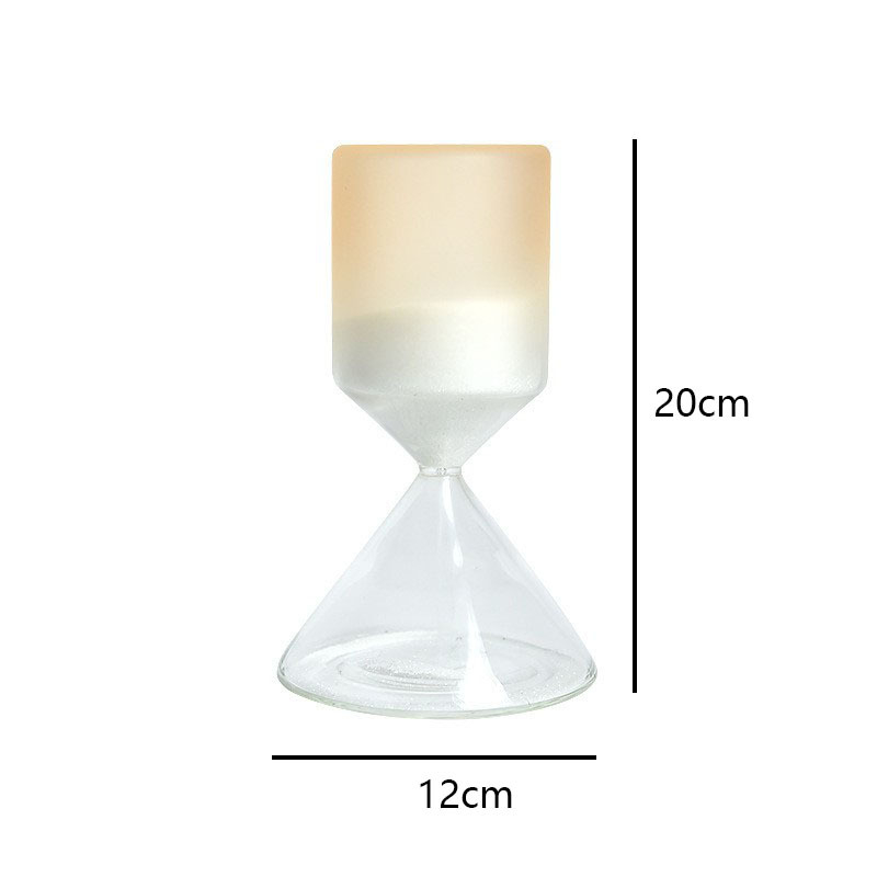 Clepsidră din sticlă triunghiulară colorată cu gradient, ornament decorativ pentru casă, cronometru cu nisip curgător, cadou de absolvire