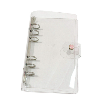 Dosar cu 6 găuri A5, capac PVC transparent, luciu sclipitor