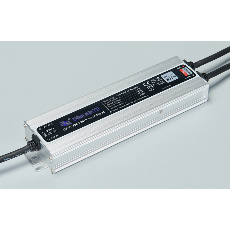 IP67 водоустойчив външен захранващ блок за LED лента 12V/24V – източник с постоянно напрежение, LED драйвер FG