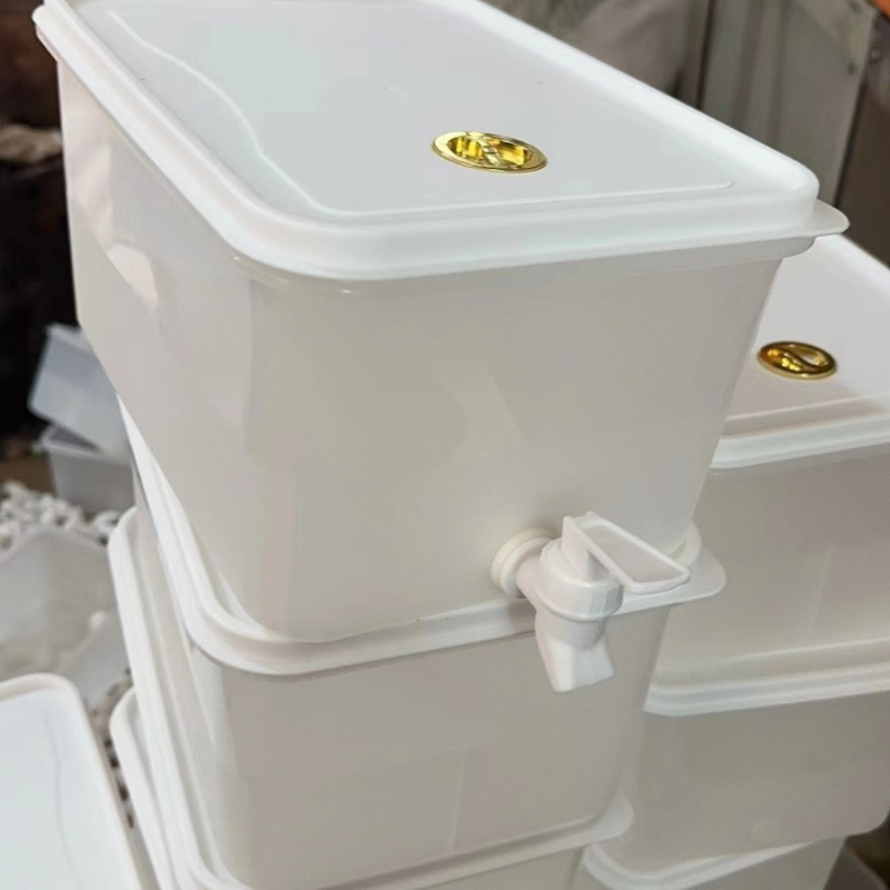 Cană de apă rece cu robinet pentru frigider, ceainic cu aromă de lămâie și fructe, recipient pentru apă rece de vară, lux ușor
