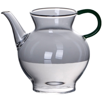 Ceainic de sticlă în stil Song Dynasty, mic, de mână, cu gură subțire și filtru, divizor de ceai, tavă de ceai, rezistent la temperaturi înalte, set de ceai