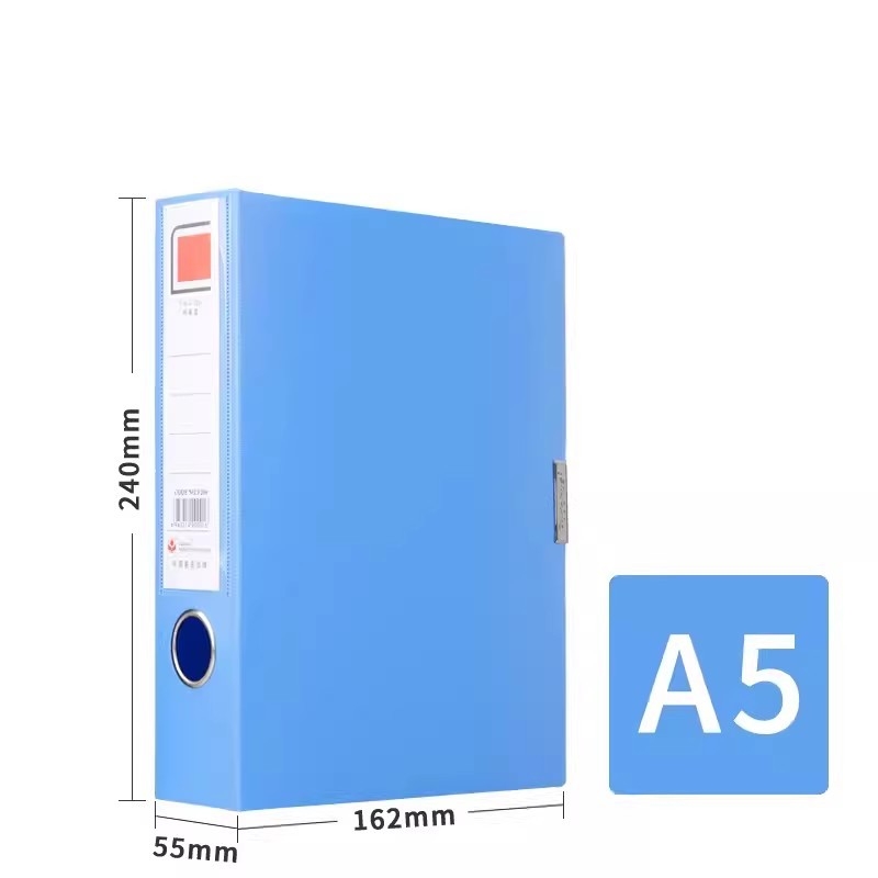 Cutie fișier A5, cutie plastică pentru documente, lățime 5,5 cm, model F206