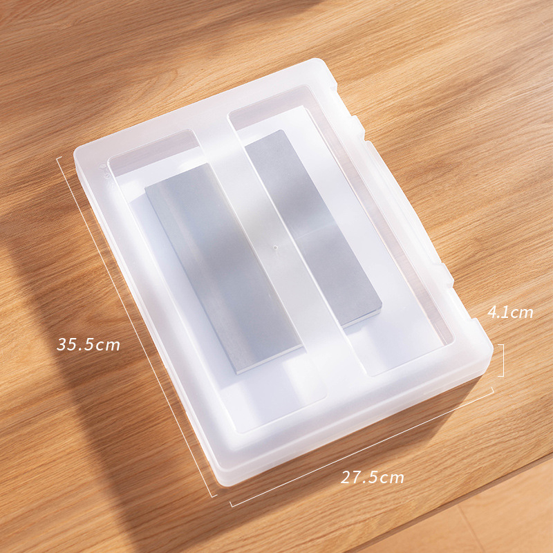 Cutie portabilă din plastic pentru fișiere A4, pentru documente și foi de examen, Material PP, Model 1149, Logo imprimat, Personalizare disponibilă