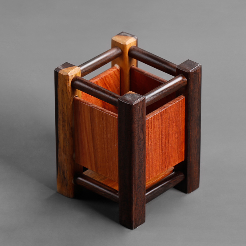 Set ceai pentru ceremonie – Şase Domni, accesorii din Ebony şi Rosewood, recipient pentru ceai şi instrumente Kung Fu pentru uz casnic