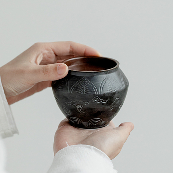 Recipient ceramic pentru resturi de ceai și spălător pentru cești, cu rezervor de apă, stil modern chinezesc, utilizare casnică
