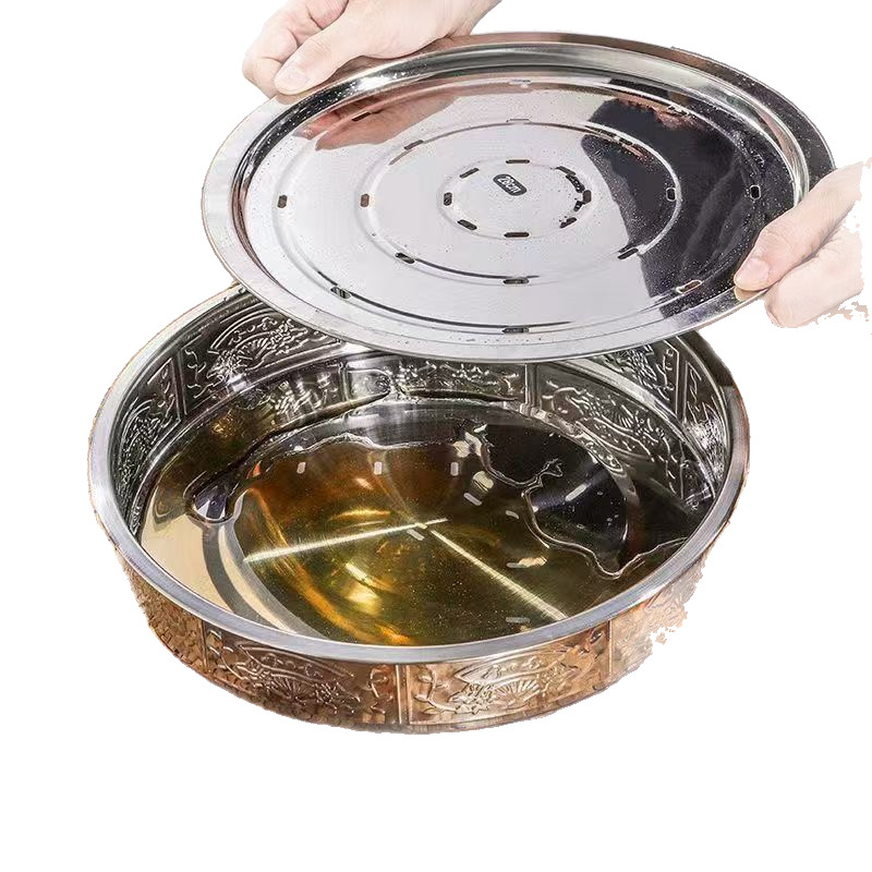 Tavă de ceai din oțel inoxidabil, cu stocare dublă a apei și filtrare, portabilă pentru călătorii