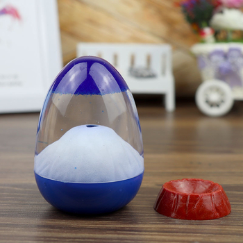 Clepsidră cu nisip plutitor și bază, design cu erupție vulcanică, motiv romantic de iubire, decor pentru casă Tanabata, cadou pentru studenți