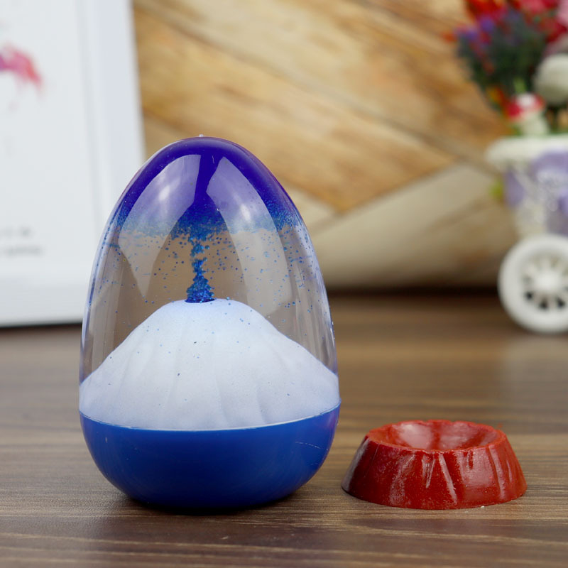 Clepsidră cu nisip plutitor și bază, design cu erupție vulcanică, motiv romantic de iubire, decor pentru casă Tanabata, cadou pentru studenți