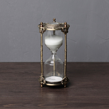 Clepsidră cu stil european, decor creativ pentru living și birou, din aliaj de zinc, cronometru premium
