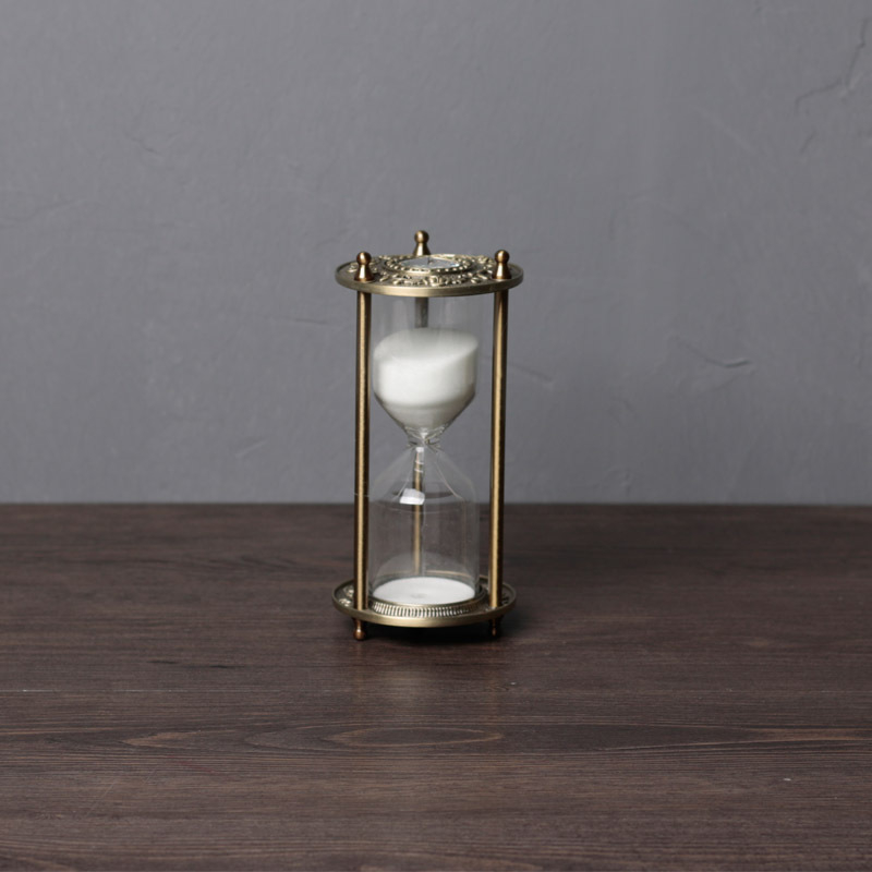 Clepsidră cu stil european, decor creativ pentru living și birou, din aliaj de zinc, cronometru premium