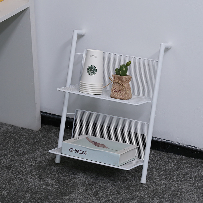 Raft metal pentru reviste cu 6 etaje, suport de podea pentru depozitare, design modern minimalist