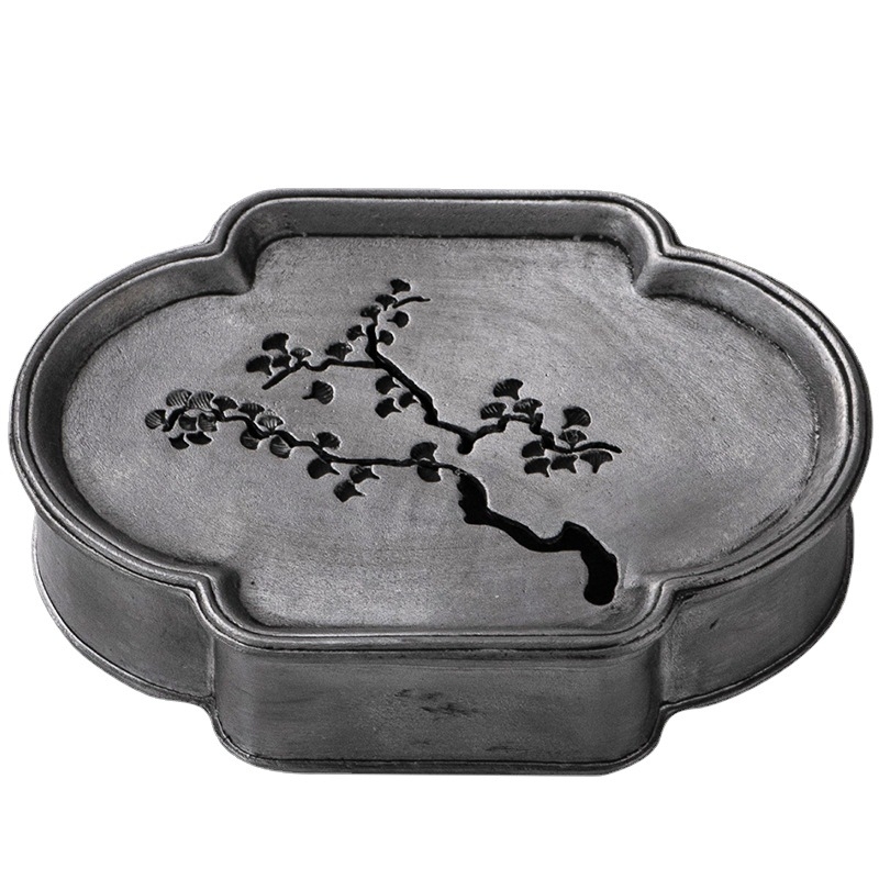 Set Gongfu de ceai în stil japonez retro, suport pentru ceainic, tavă de ceai și rezervor de apă