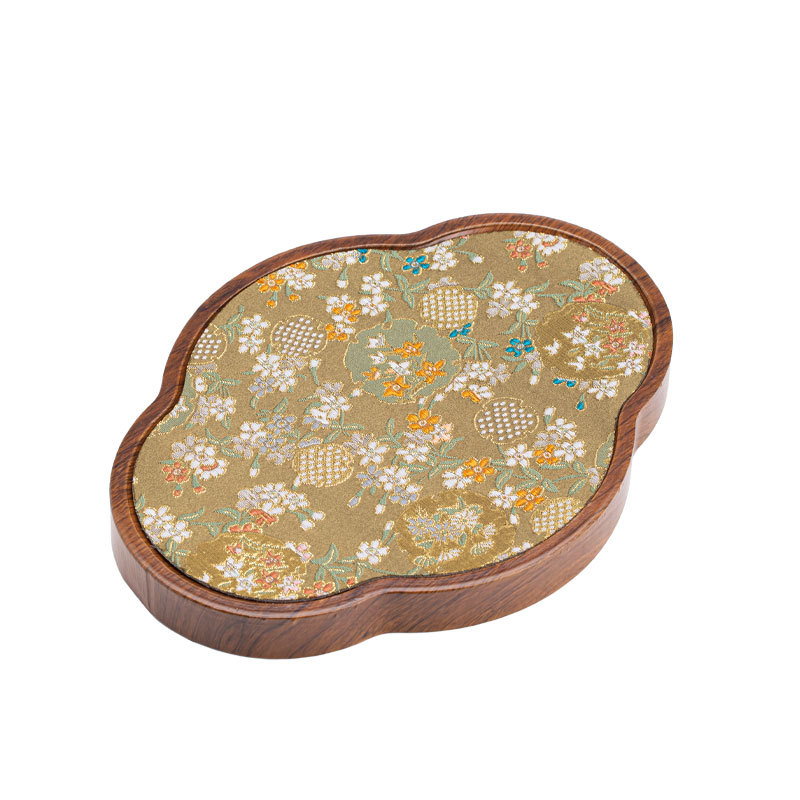 Tavă de ceai brocard cu modele florale, stil vintage, nou stil chinezesc, mică, pentru uz casnic premium