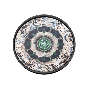 Set de ceai inspirat din frescele Dunhuang cu trei iepuri cu urechi și lotus, tavă ceramică pentru ceai și suport absorbant pentru apă pentru ceainic