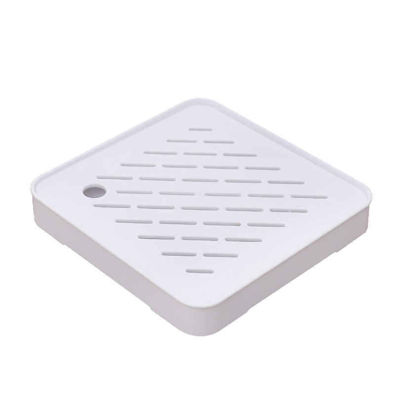 Set integrat din plastic pentru tavă de ceai, uz casnic, tavă pătrată de drenaj cu două niveluri