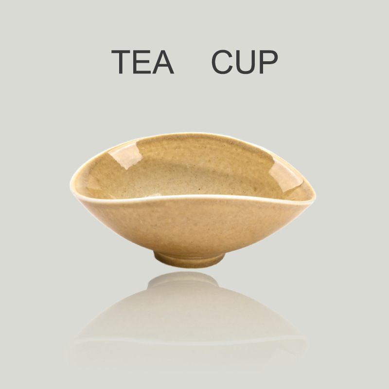 Ceșcă de ceai ceramică chineză retro pentru Gongfu – formă neobișnuită, serie de variații la cuptor, ceașcă de degustare pentru ceremonia ceaiului