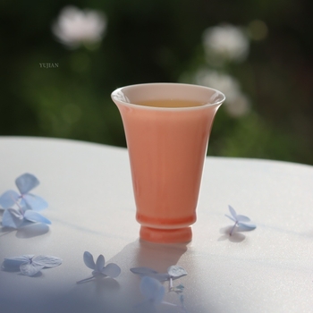 Ceașcă de ceai din porțelan roșu Yangfei, cu glazură interioară și exterioară — ceașcă unică pentru infuzare și aromă.