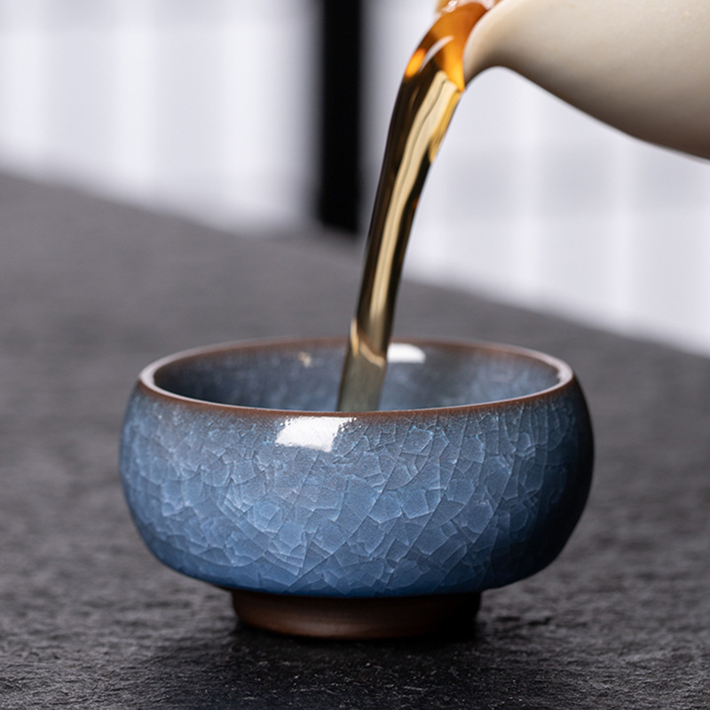 Jianyang Jianzhan ceramic kiln Oil Drop, porțelan negru, corp din lut cu oxid de fier, ceașcă maestru pentru ceai Kung Fu, set ceai și bol de ceai