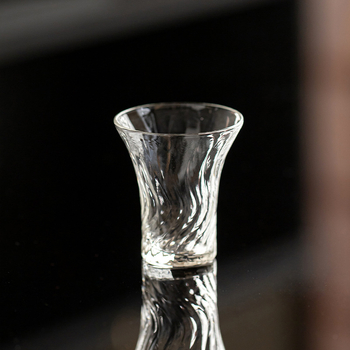 Pahar transparent din borosilicatat rezistent la temperatură pentru ceai, sake și vin alb; pahar pentru aromă; pahar personal
