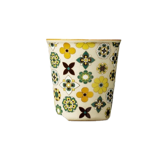 Ceașă de ceai din porțelan Ru Kiln cu design floral Bao Xianghua – cană ceramică mare pentru băuturi