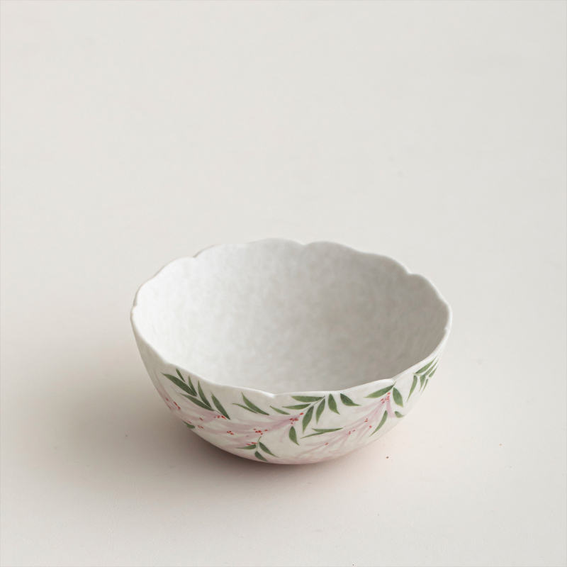 Stil chinezesc nou: ceașcă de ceai din lut alb brut, pictură manuală cu ramuri în nori și flori de glicină – ceramică pentru ceai Kung Fu, ceașcă personală