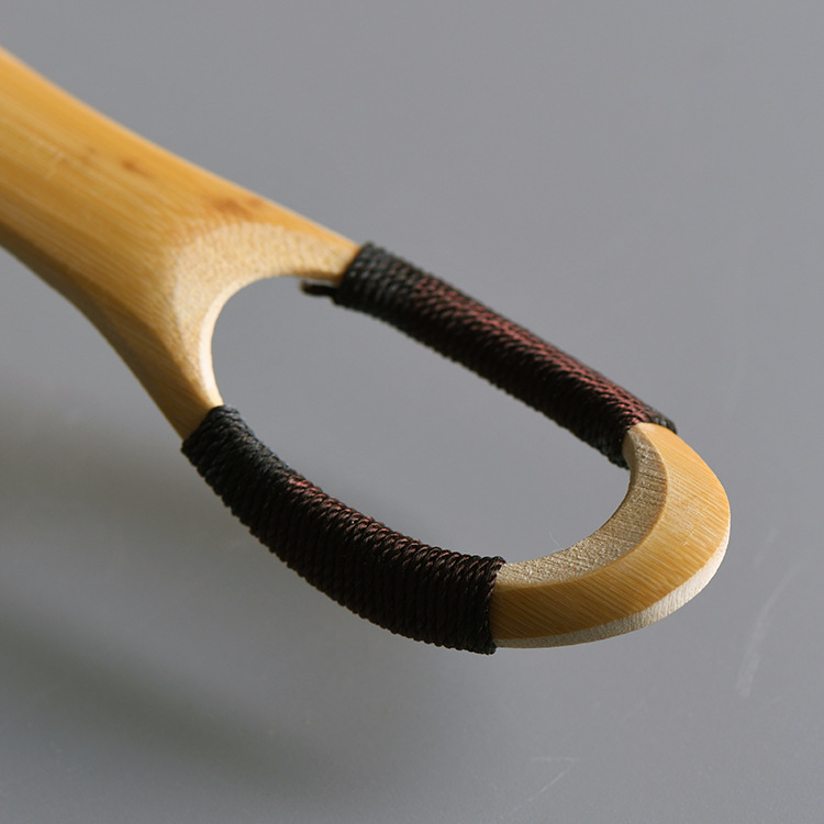 Linguriță de ceai din bambus, lucrată manual, design creativ cu înfășurare, accesorii pentru ceremonia ceaiului Kung Fu