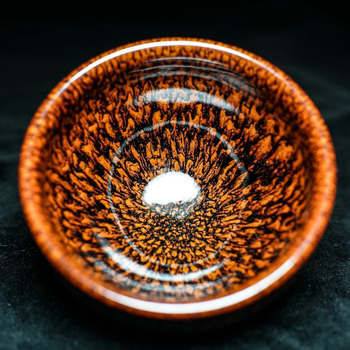 Ceașcă de ceai Jian Kiln, glazură Red Partridge, lucrată manual, capacitate mare, veselă de ceai de înaltă calitate
