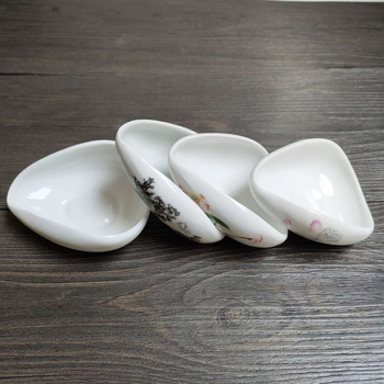 Set de ceai din porțelan alb, lingură și separator de ceai, accesorii pentru ceremonia ceaiului, personalizare logo