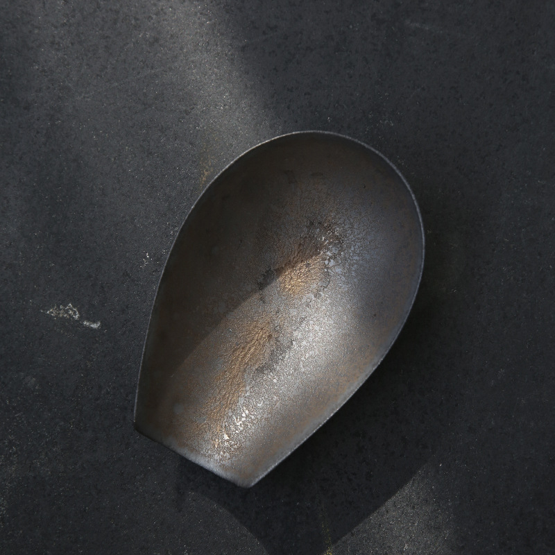 Lingură de ceai ceramic placată cu aur, pentru ceremonia ceaiului, accesorii Zen din ceramică