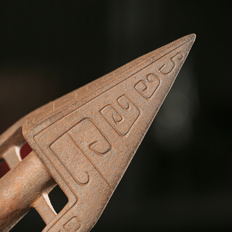 Lingură de ceai din ceramică, amestecător de ceai, ustensile ceramice pentru ceremonia ceaiului, cu inspirație Zen