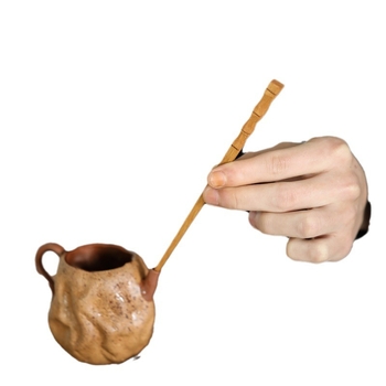 Set de ceremonie a ceaiului Six Gentlemen – accesorii din bambus și rattan, unelte Kung Fu pentru ceai: ac de ceai, linguriță, clips pentru ceai, suport pentru ceainic
