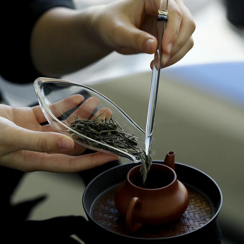 Set ceai din sticlă termorezistentă – Gongfu ceremonie a ceaiului, accesorii Zen