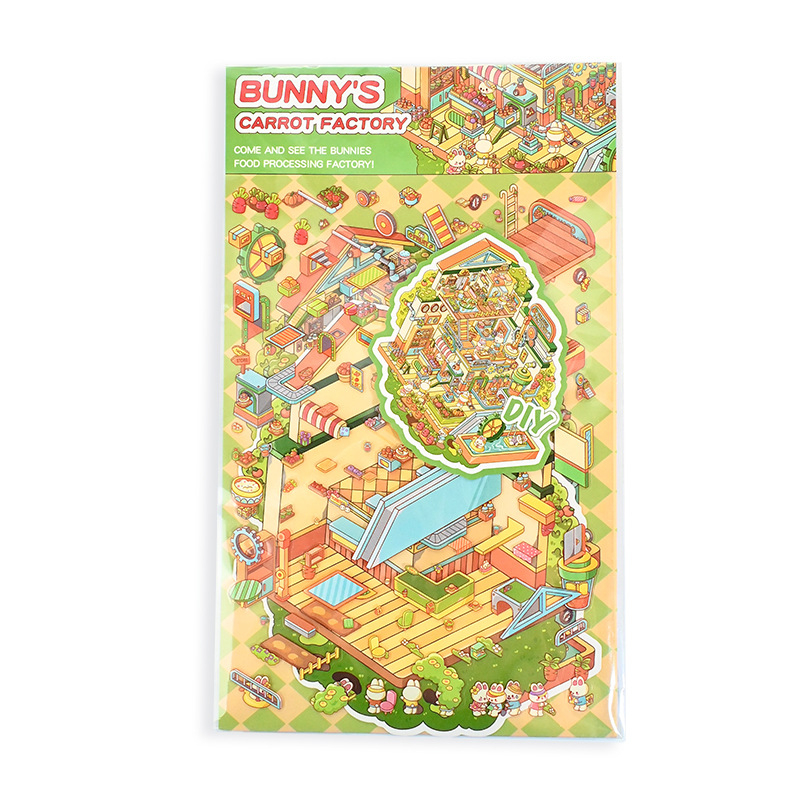 Stickere DIY pentru miniaturi de scenă, peisaj, 2.5D, Ediție mare 5.0, handmade