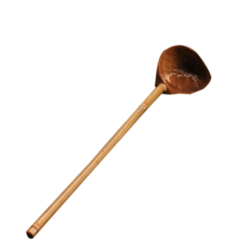Linguriță de bambus în stil japonez pentru apă și ceai, linguriță pentru pulbere de ceai, ceremonie de ceai, material natural ecologic