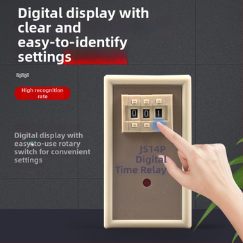 Digitálne časové relé s oneskorením zapnutia, nastavenie na dve alebo tri polohy, JS14P, 380V, 9,9 s, 99M, 220V