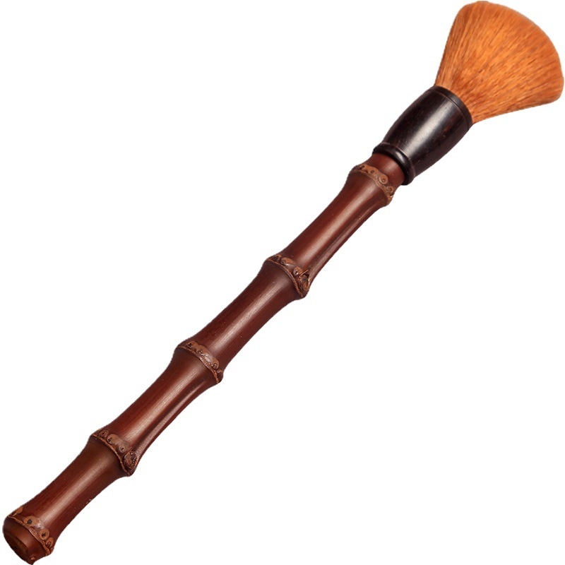 Instrument de întreținere pentru ceainic din bambus, carbonizat, lucrat manual; parte a accesoriilor pentru ceremonia Gongfu Six Gentlemen