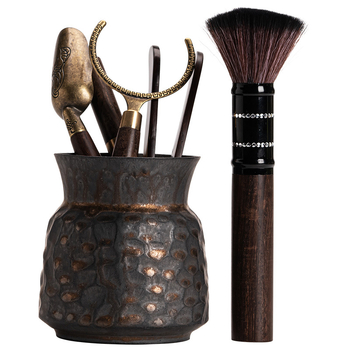 Set accesorii ceremonie ceai Yusu cu placare cu aur, realizat manual, stil vintage