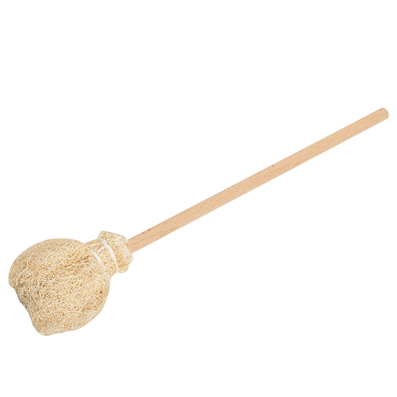 Burete loofah realizat manual pentru curățarea căniilor, ceainicelor și îndepărtarea petelor de ceai