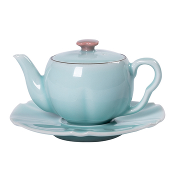 Ceainic Longquan Celadon pentru Gongfu ceai, ceai de după-amiază, stil european, ceramică de înaltă calitate, filtru pentru ceai
