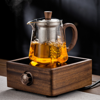 Ceainic din sticlă groasă, de înaltă calitate, cu separare ceai-apă, filtru din oțel inoxidabil, nou model, set de ceai premium
