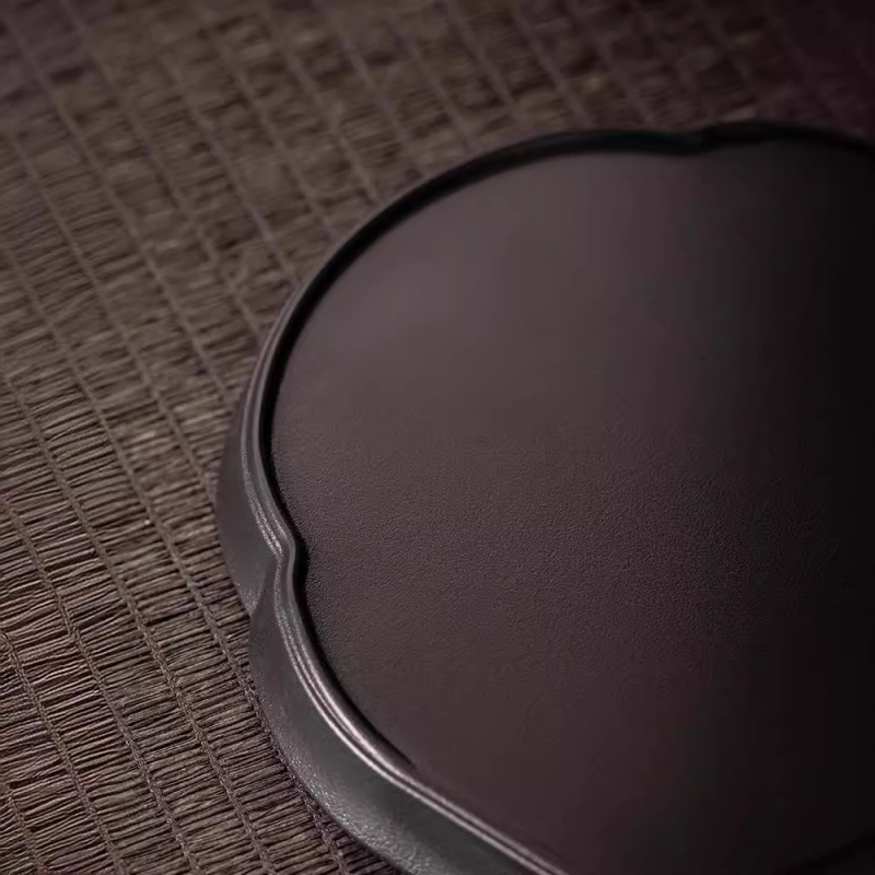 Tavă de ceai în stil chinezesc retro, ceramică albastru-albă, suport mic pentru ceainic cu inspirație zen, platformă mică pentru prepararea ceaiului uscat