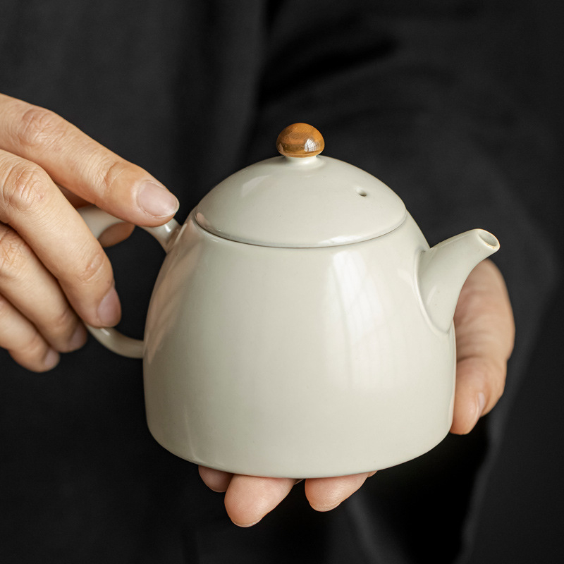 Ceainic ceramic pentru ceremonia ceaiului în stil chinezesc Song, vas unic pentru prepararea ceaiului, set tradițional de ceai